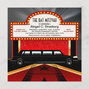 Convites Chamadas para estrelas de filmes de carpete vermel