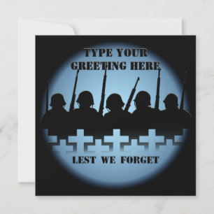 Convites Chamadas para Memorial de Guerra, para que não esq