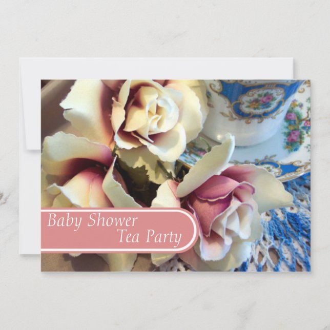 Convites Chamadas para o chá da Taa Cup (Frente)