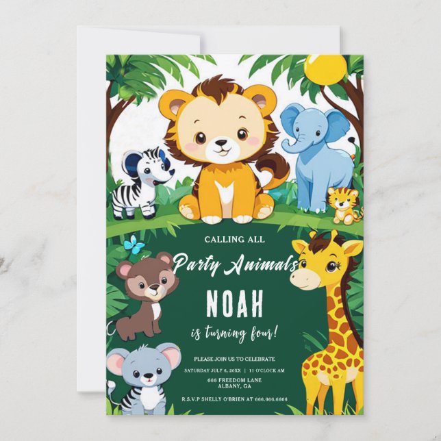 Convites Chamando a Festa de aniversário do Criança de Todo (Frente)