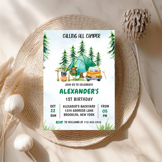 Convites Chamando todos os acampamentos de primeiro anivers (Criador carregado)