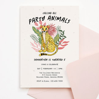 Convites Chamando Todos os Animais de Festa Crianças Aniver