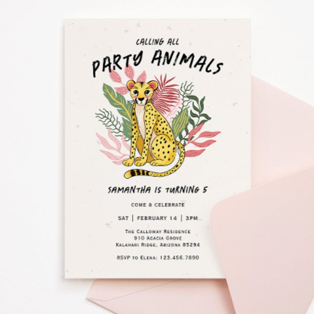 Convites Chamando Todos os Animais de Festa Crianças Aniver (Criador carregado)