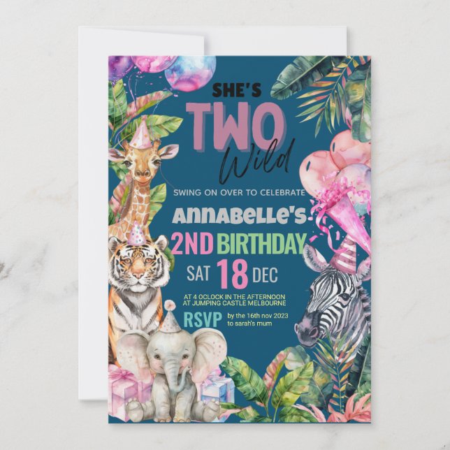 Convites Chamando todos os animais de festa de Festa de ani (Frente)