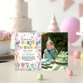 Convites Chamando todos os animais de festa Safari Jungle B