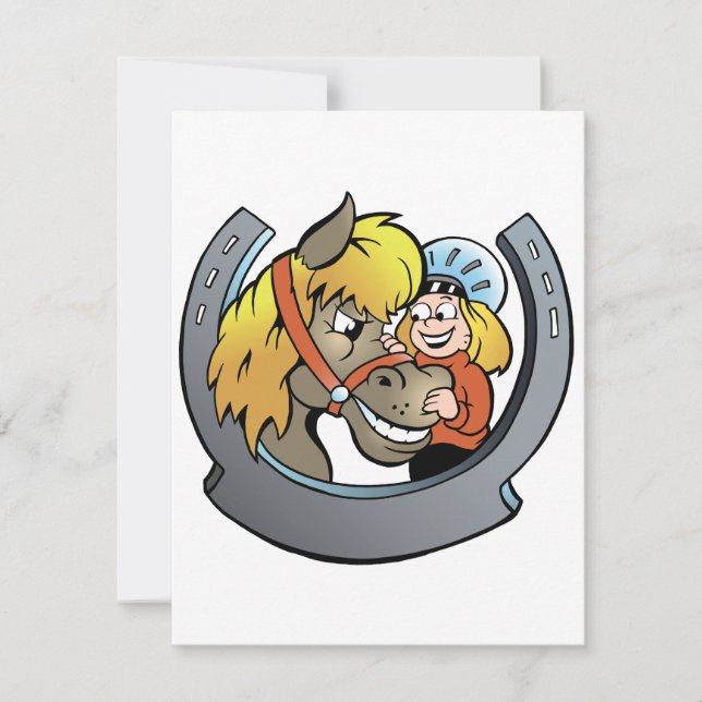 Convites Chamas De Cavalo E Cavalo (Frente)