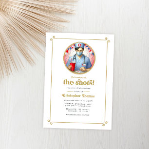 Convites "Chame a Festa de formatura de Enfermagem Masculin