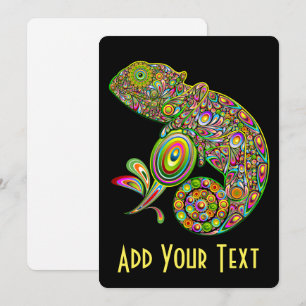 Convites Chameleon Psychedelic Fantasy
