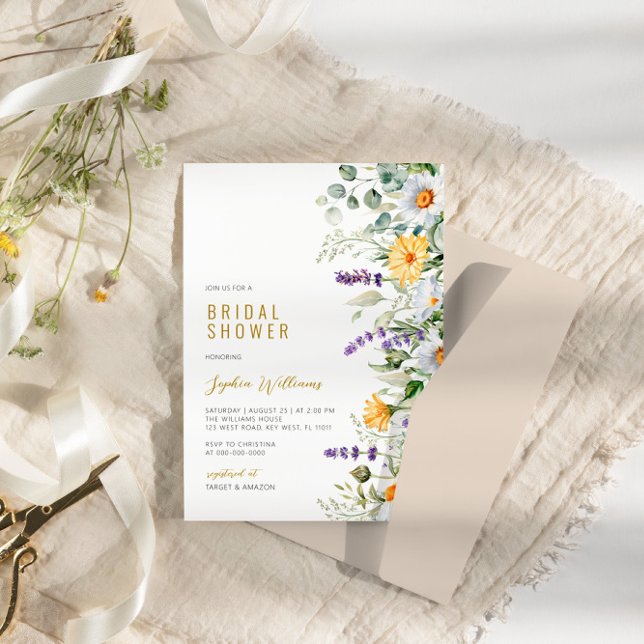 Convites Chamomile & Eucalyptus Willowflower Chá de panela (Criador carregado)