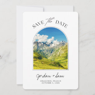 Convites Chamonix French Alps Casamento Salve a Data