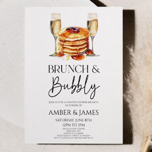 Convites Champagne Brunch e Casal de espuma Brunch