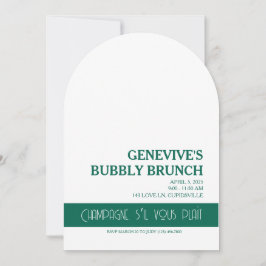 Convites Champagne Coquette