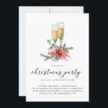 Convites Champagne Poinsettia e Greenery Festa de Natal<br><div class="desc">Champagne Poinsettia e Greenery Convite de festas de Natal - Um belo convite festivo para o período de férias. Uma taça cintilante de champanhe enfeitiçava o verde de inverno - poinsettia, bagas sagradas, eucalipto e pinheiro. Perfeito para o seu evento especial. Nosso modelo de alta qualidade torna tão fácil personalizar...</div>