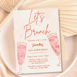 Convites Champagne Rosé Espumante Vamos Brunchar Qualquer F