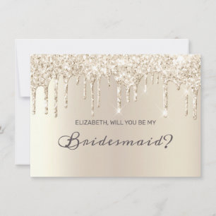 Convites Champanhe Chic Derrubando Lente Elegante Bridesmai