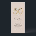 Convites Champanhe Dourado do Programa Elegante 50º Festa d<br><div class="desc">Design de "Programa de Festa de aniversário" elegante com tipografia formal de script e texto personalizado.</div>