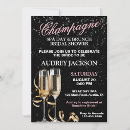 Convites Champanhe e Chá de panela Brunch Spa Day