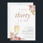Convites Champanhe Fala 30 Para Mim aniversário de 30 anos<br><div class="desc">Champanhe Fala 30 Para Mim aniversário de 30 anos Convite de festas</div>