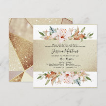 Champanhe Floral Elegante Dourada Quinceañera