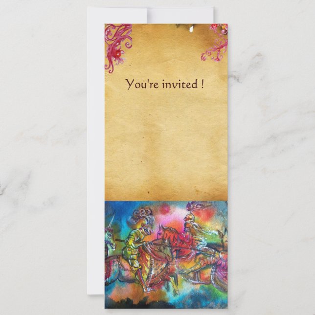 CONVITES CHANSON DE ROLAND/ COMBATE DE KNIGHTS NO TURNO (Frente)