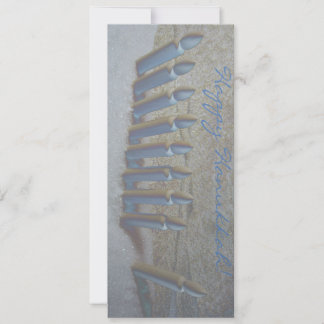 Convites Chanucá na neve! placa plana em papel metálico