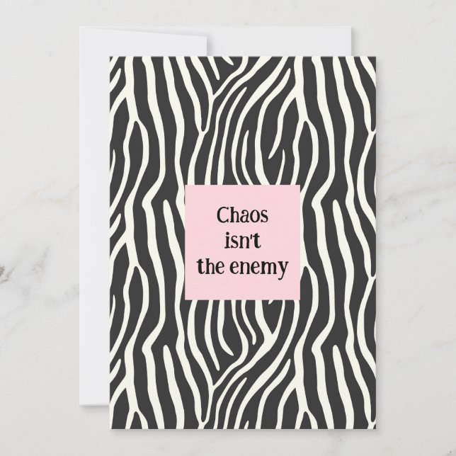 Convites Chaos isn't the enemy (Frente)