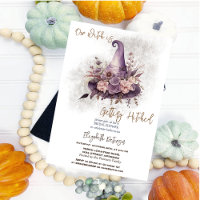 Chapéu De Bruxa Floral Lua Noivado De Halloween