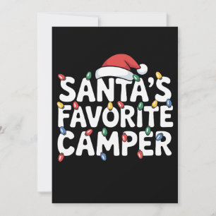 Convites Chapéu de Luzes de Natal do Acampador Favorito do