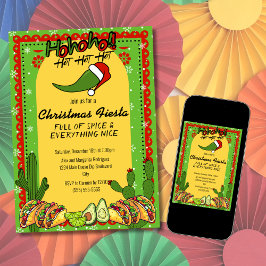 Convites Chapéu de Papai Noel Moderno Fiesta de Natal Pimen