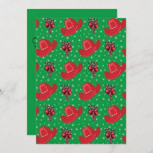 Convites Chapéus De Cowboy Do Feriado Ocidental E Canas De 