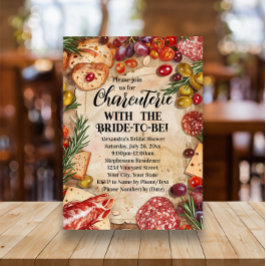 Convites Charcuterie com a noiva para ser Chá de panela