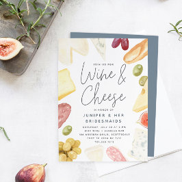 Convites Charcuterie Wine & Cheese Bridesmaids Brunch