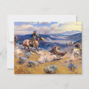 Convites Charles M. Russell's Loops e Swift Horses (1916)