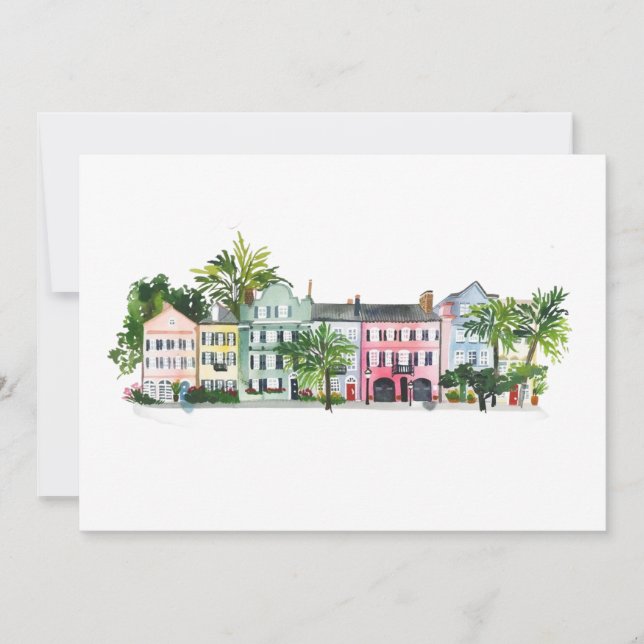 Convites Charleston Carolina do Sul (Frente)