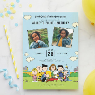 Convites Charlie Brown e Gang Birthday Foto