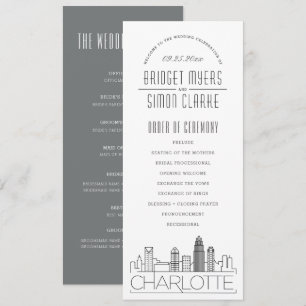 Convites Charlotte Programa Modern Deco Wedding