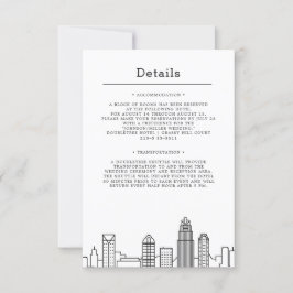 Convites Charlotte Wedding | Detalhes do convidado