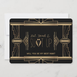 Convites Charm Excelente Gatsby... SERÁ MEU MELHOR HOMEM.