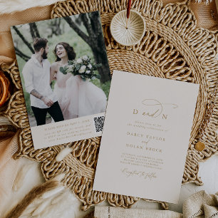 Convites Charm Ivory Photo Wedtions Convidações RSVP