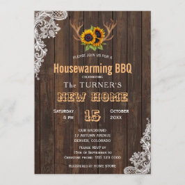 Convites Charm Sunflower String Lights House
