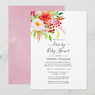 Convites Charme Rústico Elegante Chuveiro Drive By