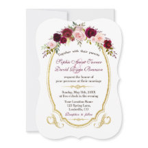 Charming Burgundy Marsala Casamento outono Floral