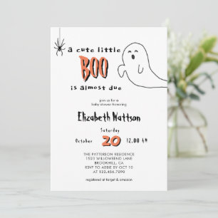 Convites  Charming Ghost Little Boo está Quase a Chegar Chá