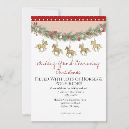 Convites Charming Horse Christmas