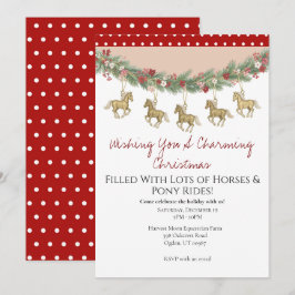 Convites Charming Horse Christmas