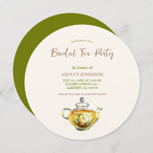 Convites CHARMY Chamomile Bridal Tea Party