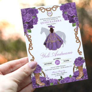 Convites Charra Ocidental Puro-Ligeira Vestidos Quinceañera
