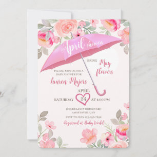 Convites Chás de abril Chá guarda-chuva