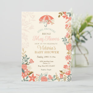 Convites Chás de abril trazem Primavera de flores de maio