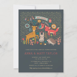 Convites Chás De Animais Da Floresta